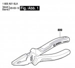 Bosch 1 600 A01 6LA --- Pliers Spare Parts